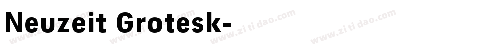 Neuzeit Grotesk字体转换